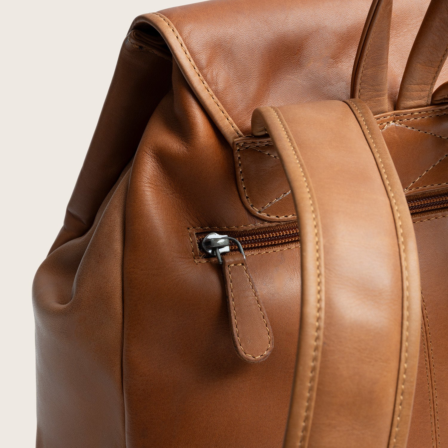 Leder Rucksack Cognac Camden