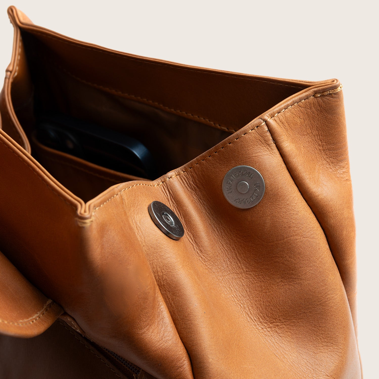 Leder Rucksack Cognac Camden