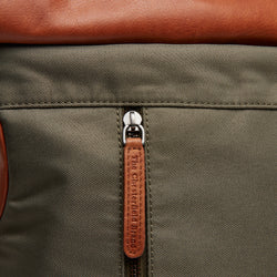 Leder Rucksack Stahl Grün Bornholm