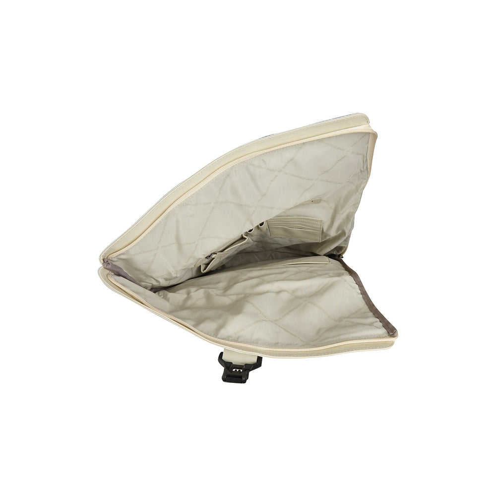 Leather Laptop Backpack Off White Trondheim