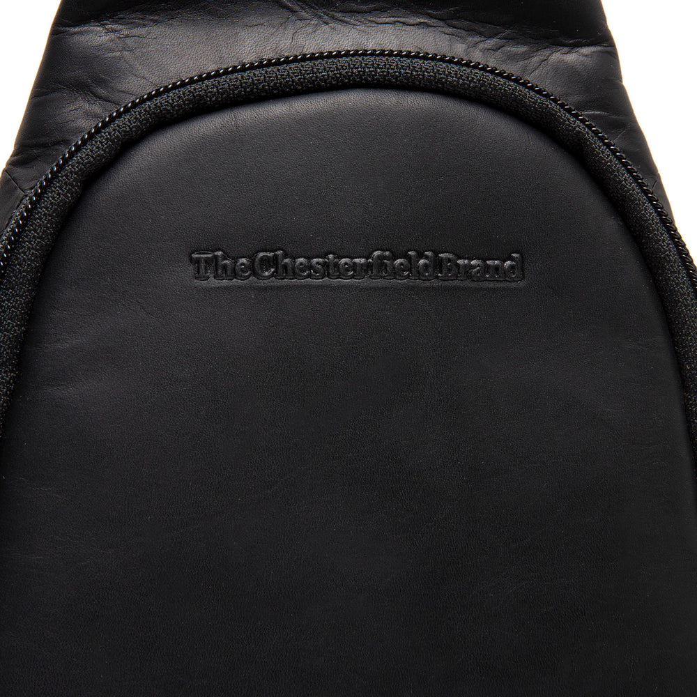 Leder Slingbag Schwarz Bowey