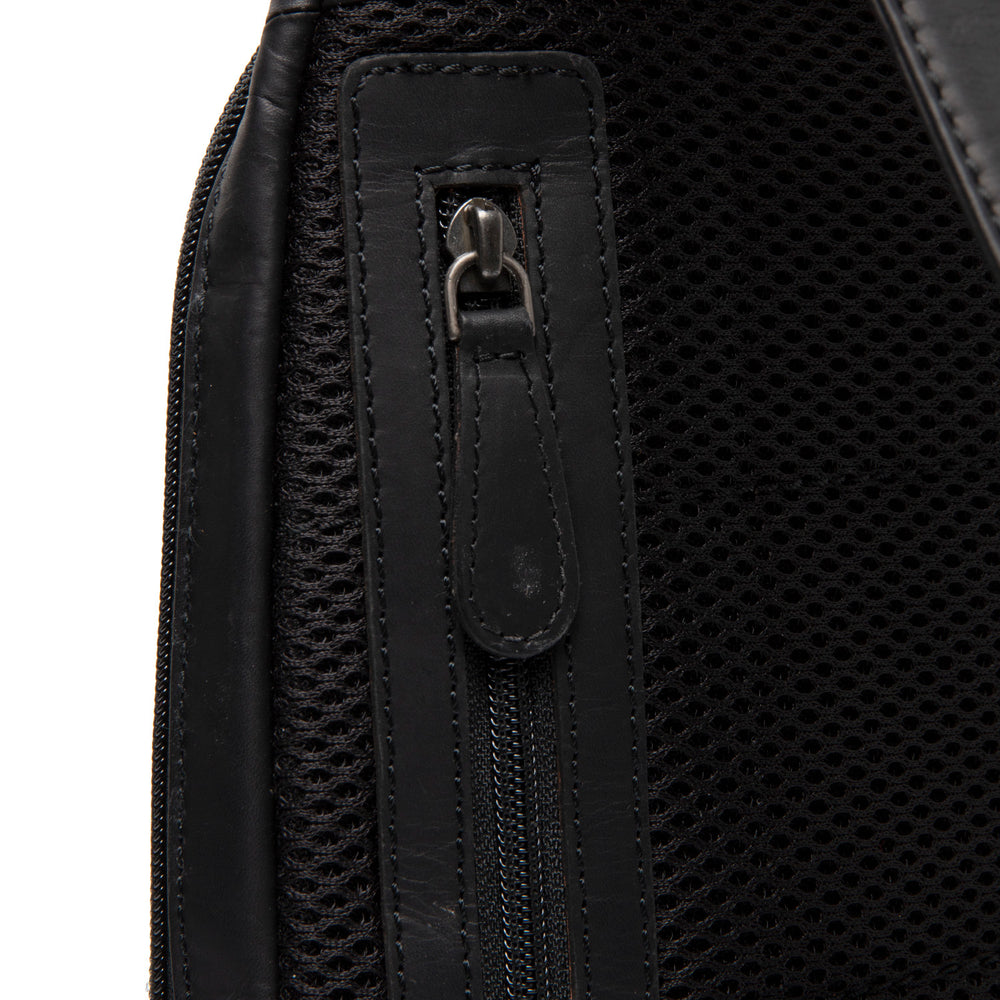 Leder Slingbag Schwarz Bowey