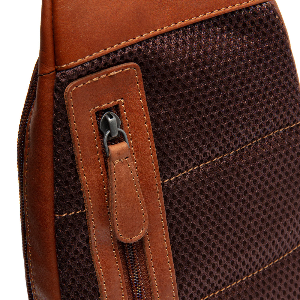 Leder Slingbag Cognac Bowey