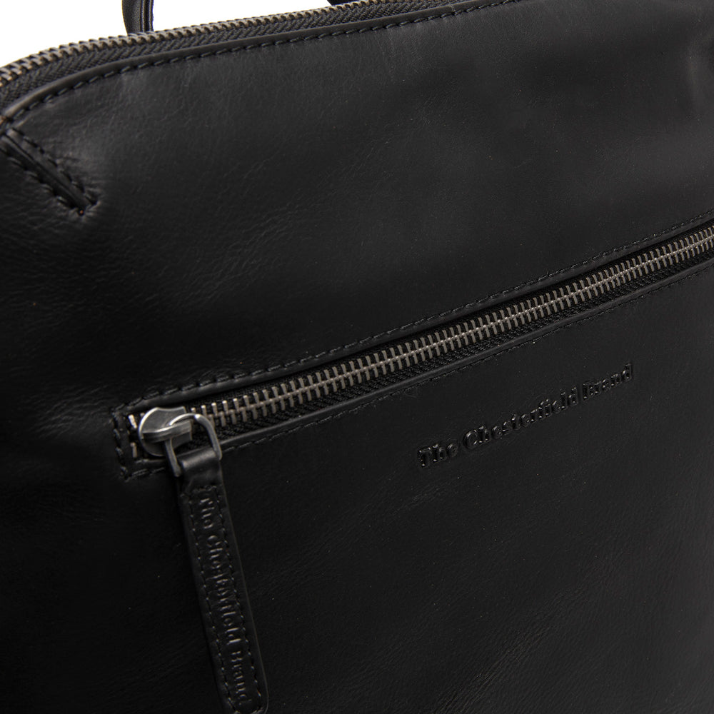 Sac à Dos Ordinateur en Cuir Noir Filmore
