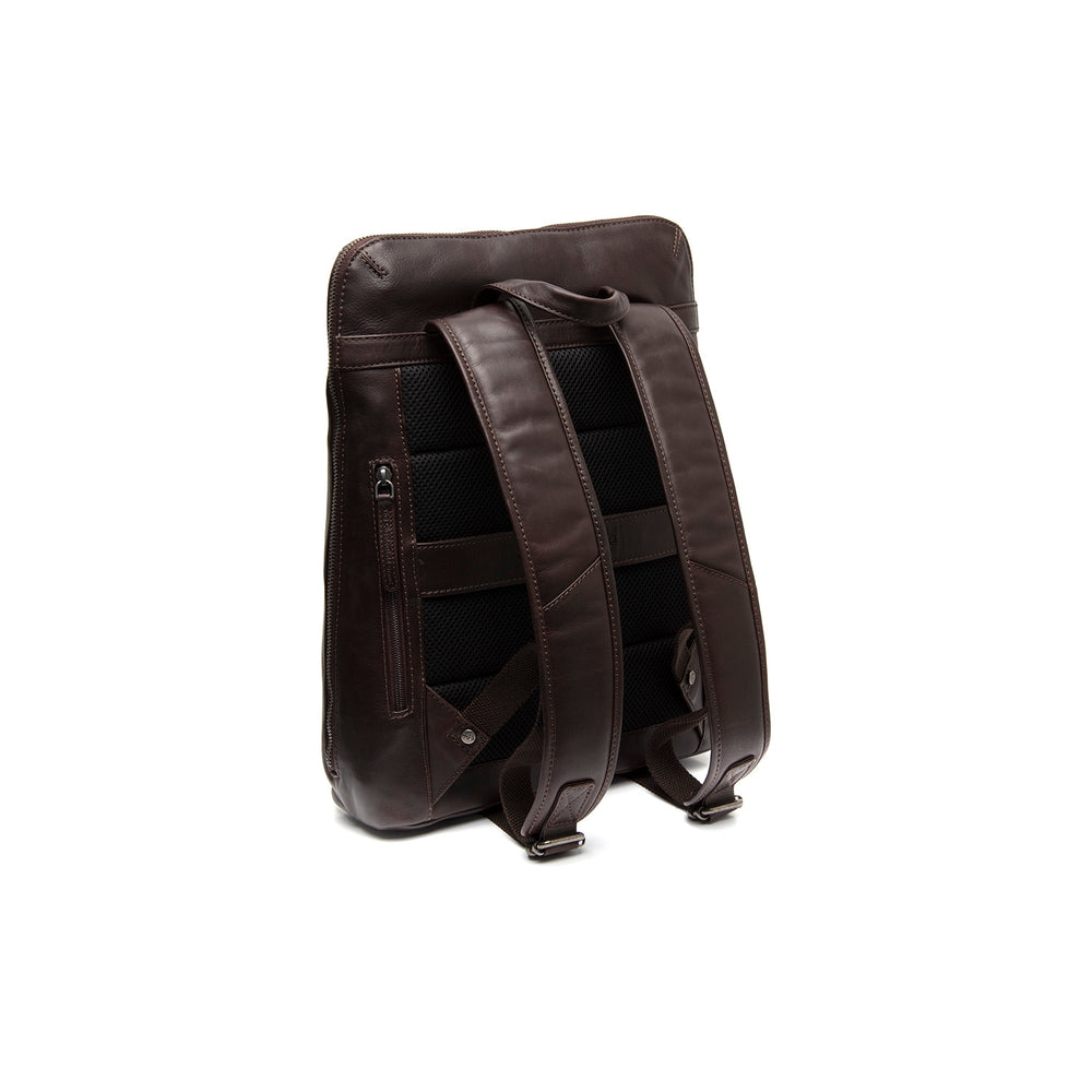 Leather Laptop Backpack Brown Filmore