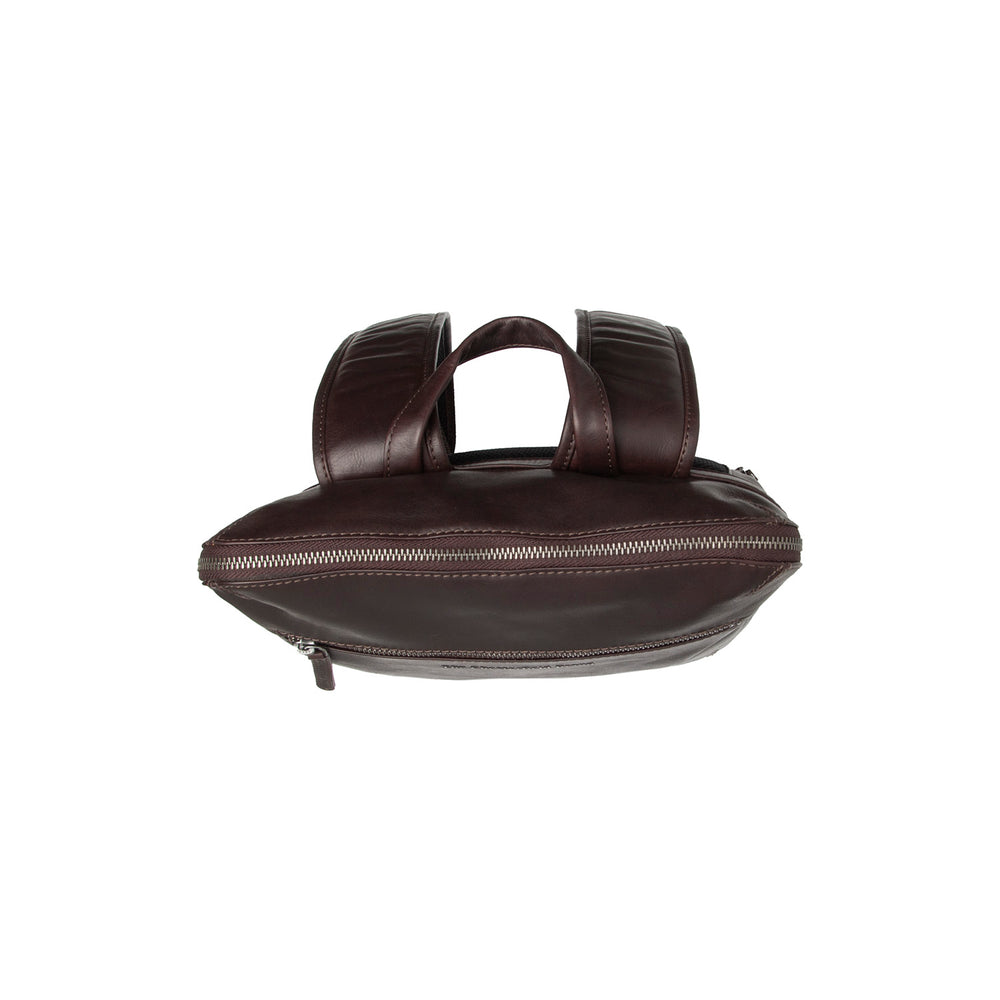 Leather Laptop Backpack Brown Filmore