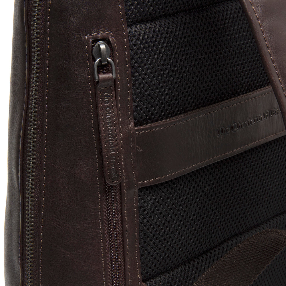 Leather Laptop Backpack Brown Filmore