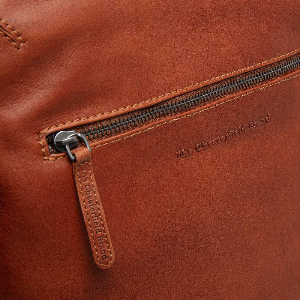 Leather Laptop Backpack Cognac Filmore
