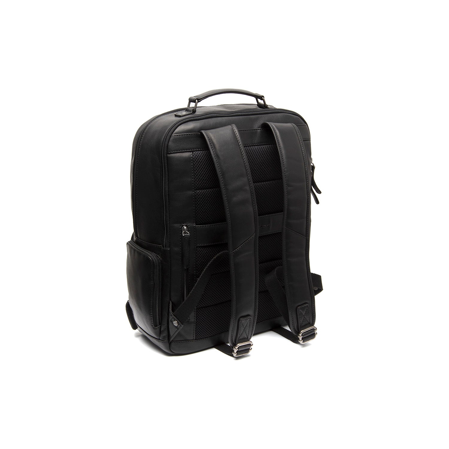 Leather Laptop Backpack Black Lennox