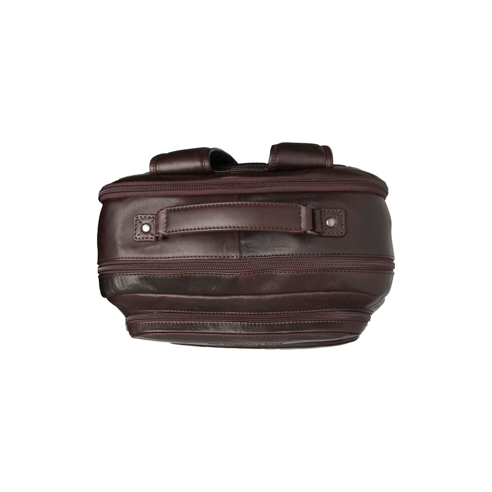 Leder Laptop Rucksack Braun Lennox