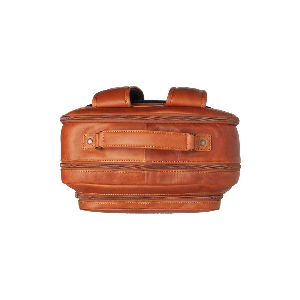 Leather Laptop Backpack Cognac Lennox