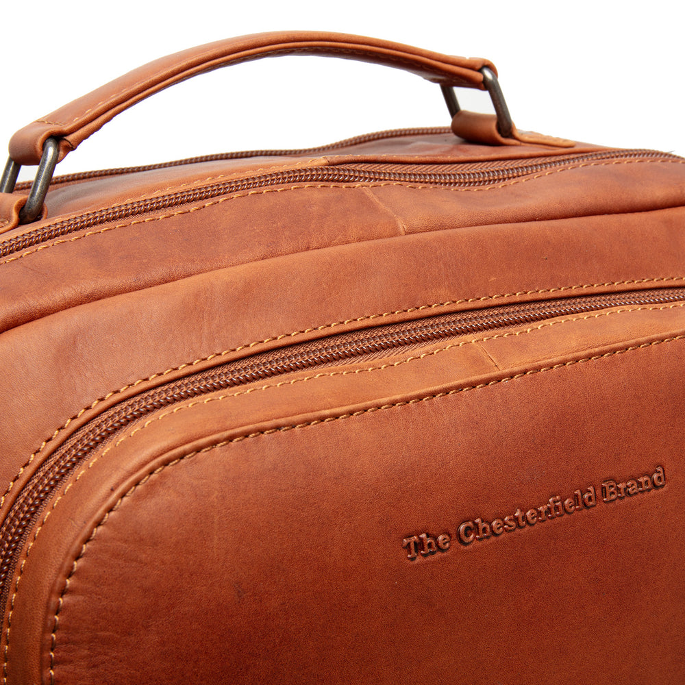 Leather Laptop Backpack Cognac Lennox