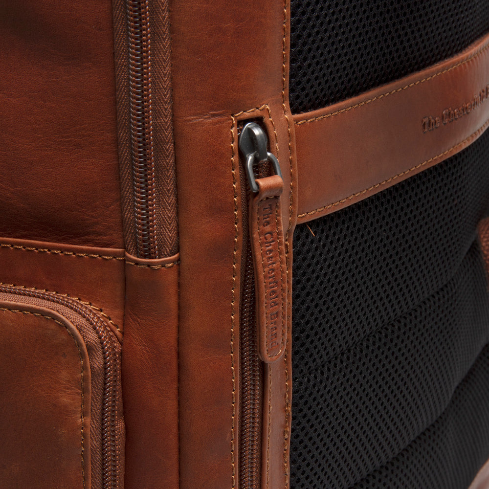 Leather Laptop Backpack Cognac Lennox