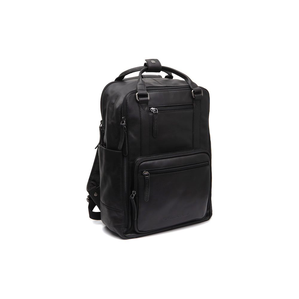 Sac à Dos Ordinateur en Cuir Noir Calden
