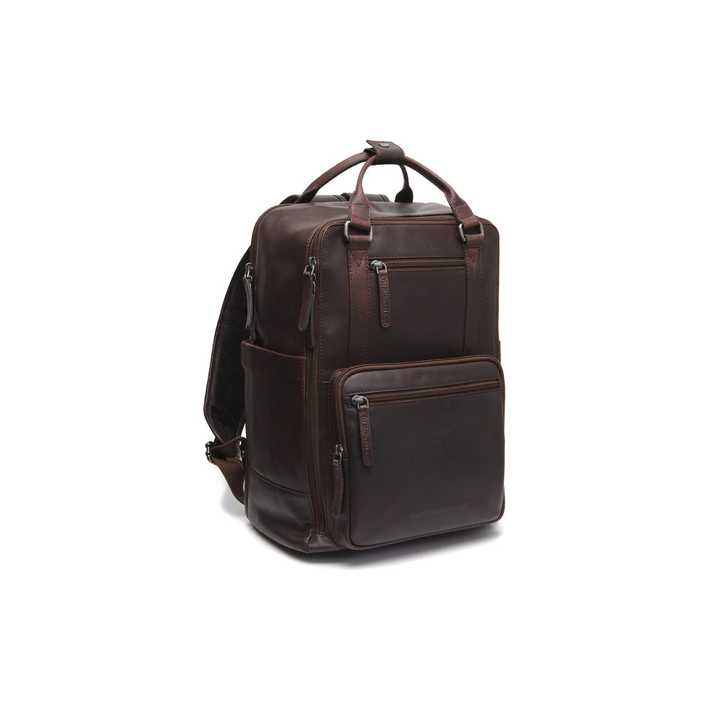 Sac à Dos Ordinateur en Cuir Marron Calden