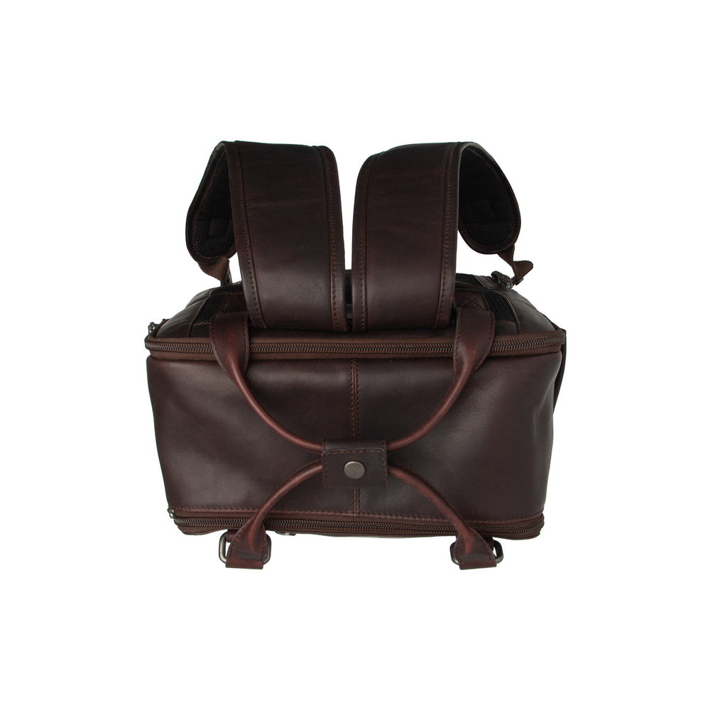 Sac à Dos Ordinateur en Cuir Marron Calden