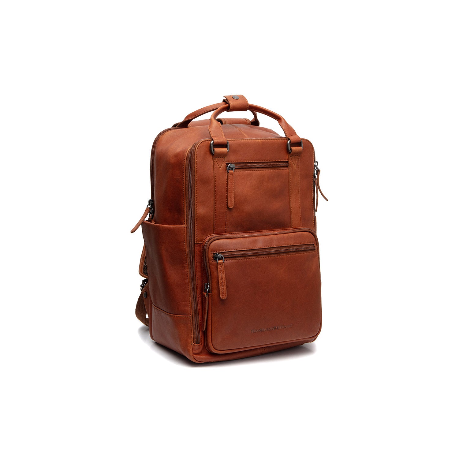 Leather Laptop Backpack Cognac Calden