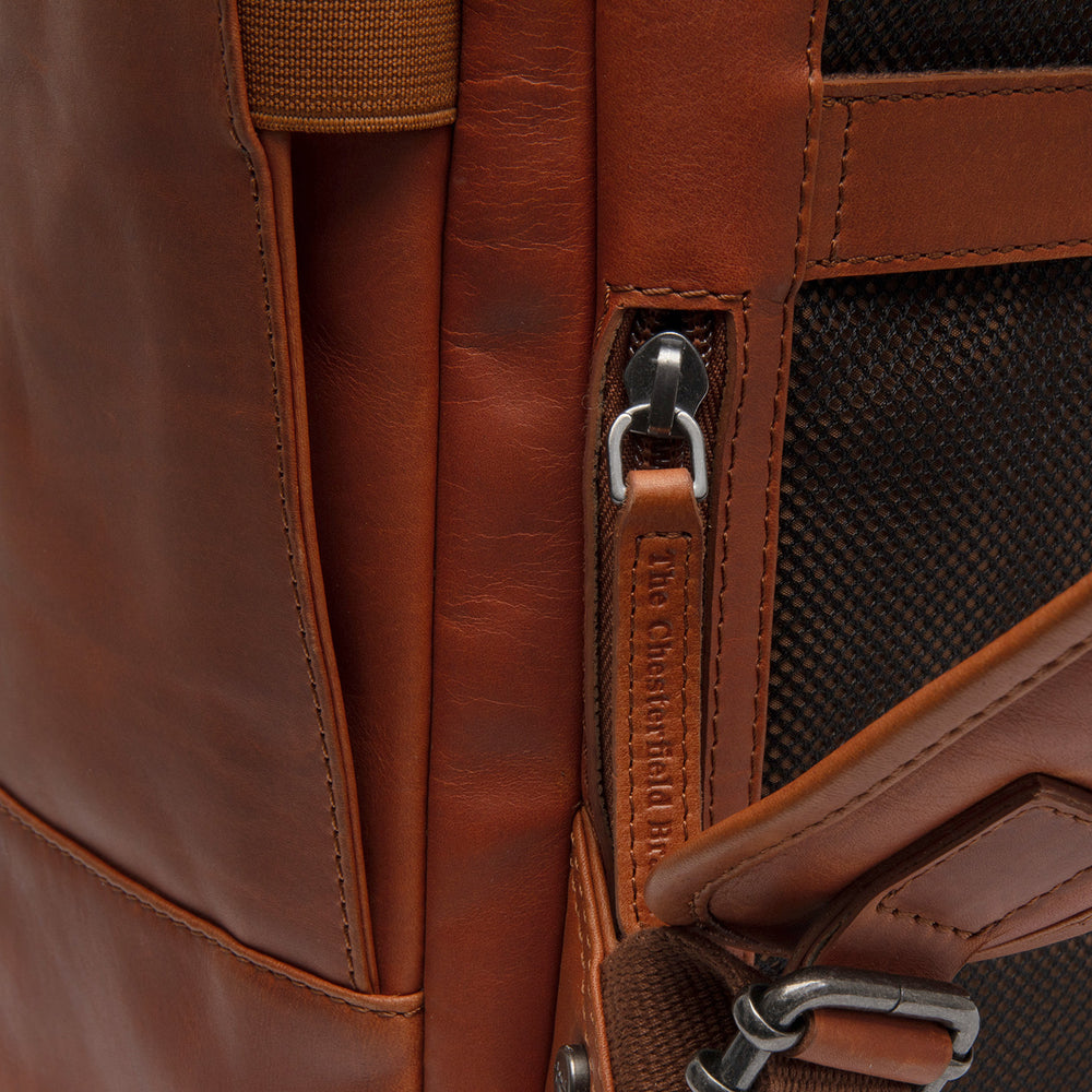 Leder Laptop Rucksack Cognac Calden