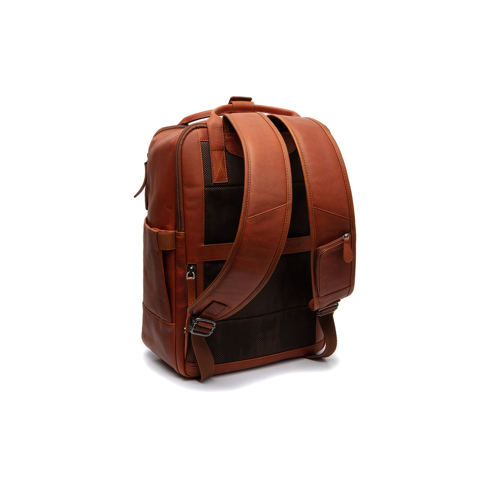 Leder Laptop Rucksack Cognac Calden