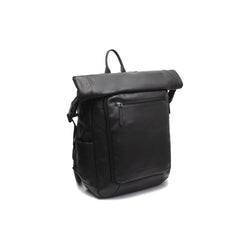 Leather Backpack Black Remo