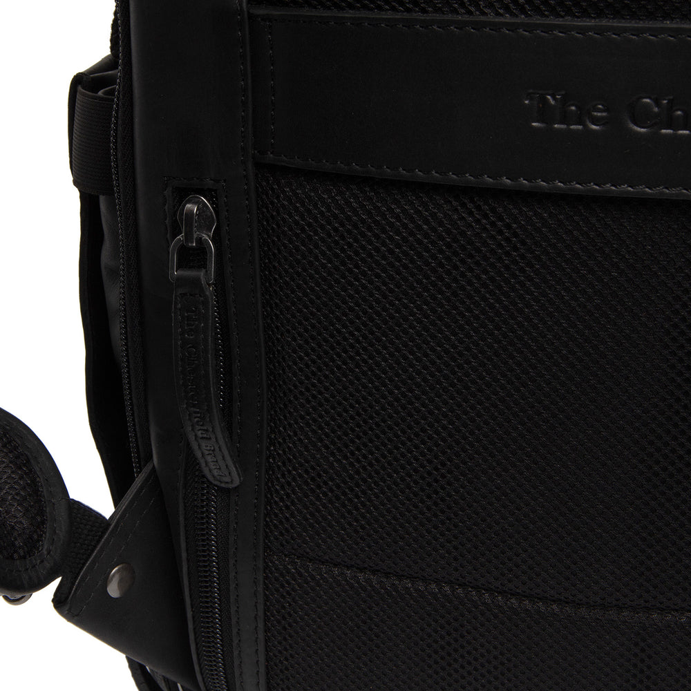 Leather Roll-top Backpack Black Remo