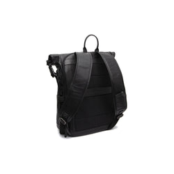Leather Backpack Black Remo