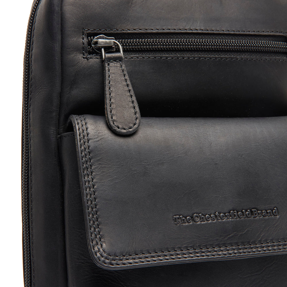 Sacoche Holster en Cuir Noir Turelle