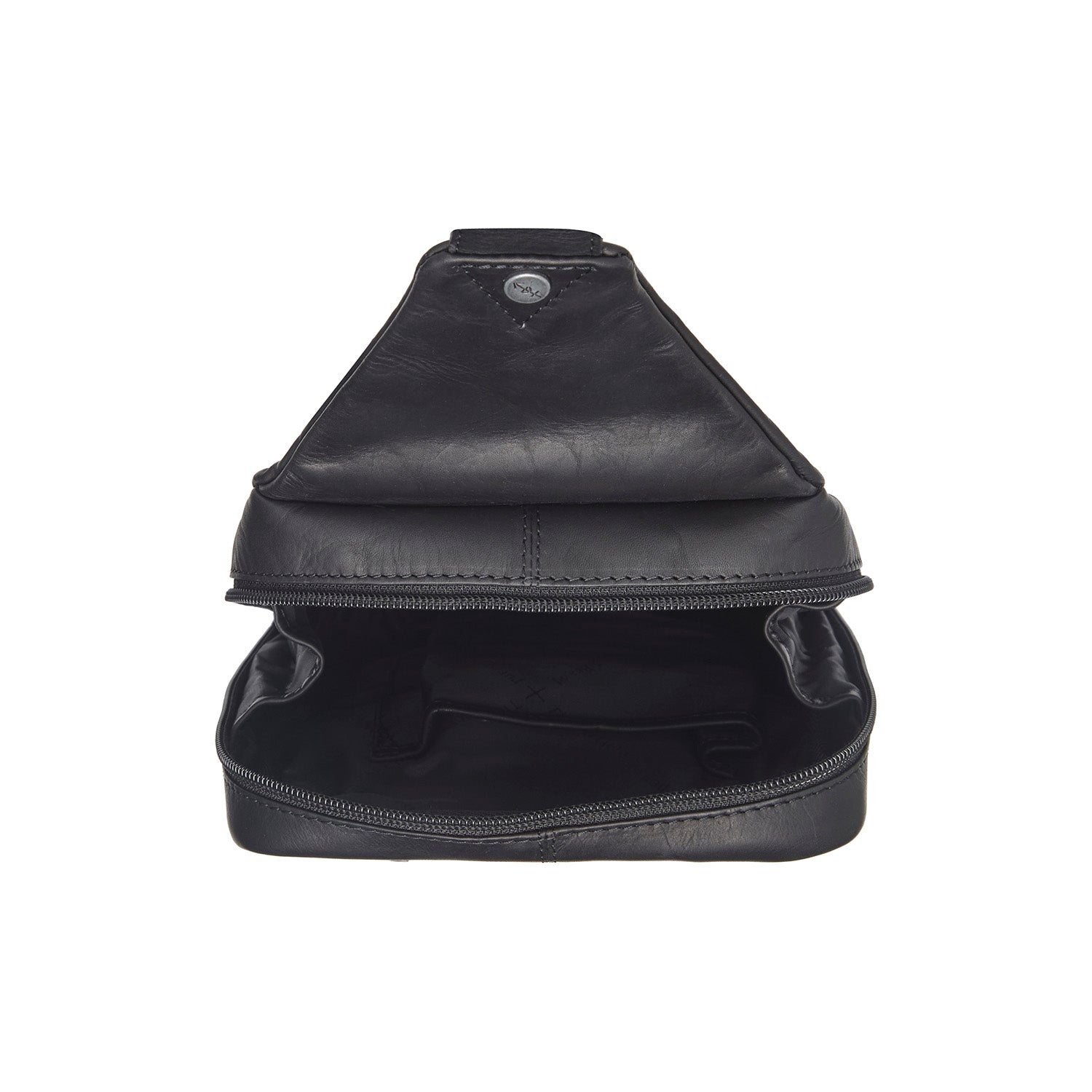 Leather Sling Bag Black Turelle