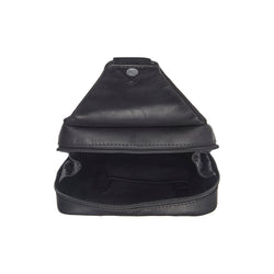 Leather Sling Bag Black Turelle