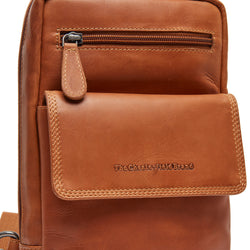 Leather Sling Bag Cognac Turelle