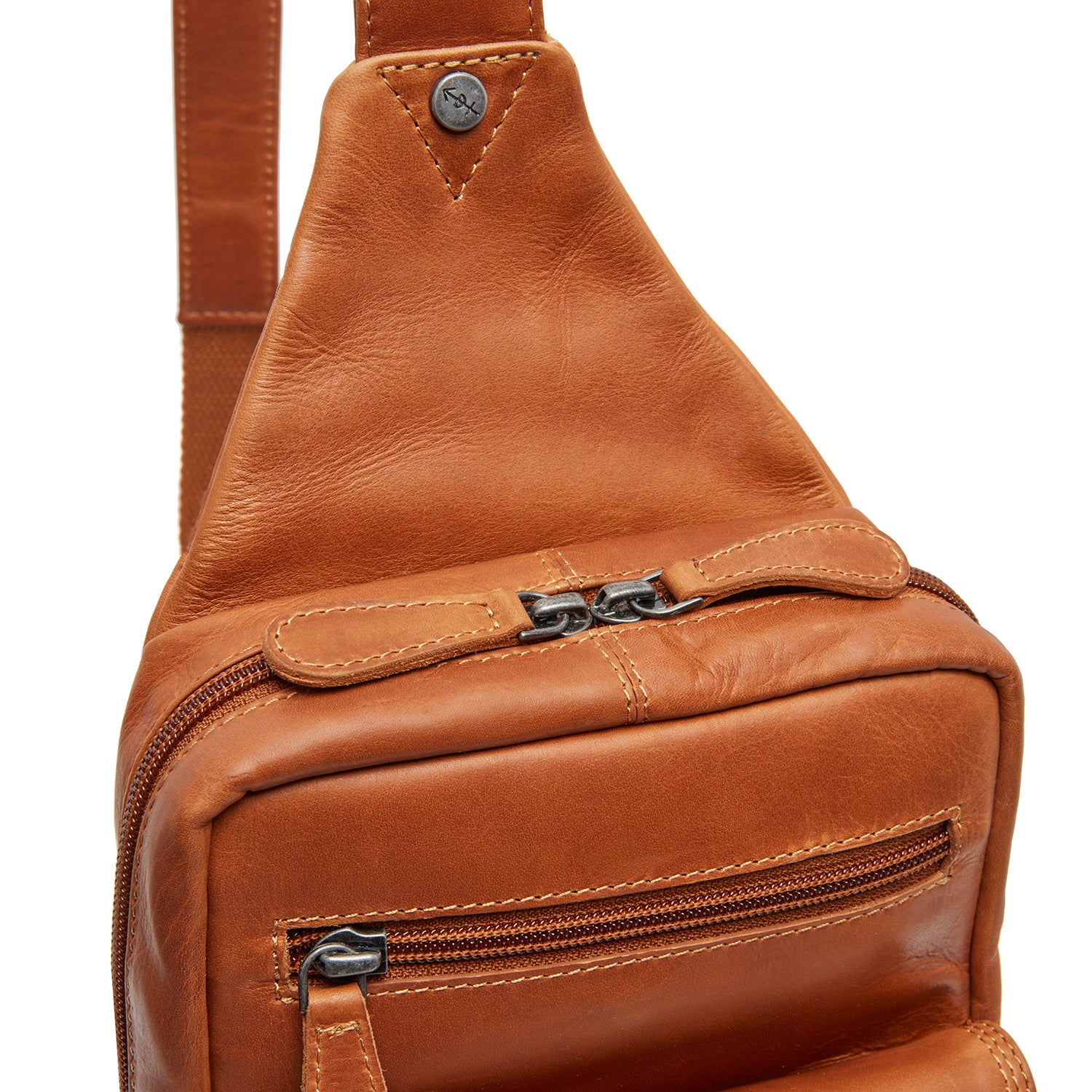 Leather Sling Bag Cognac Turelle