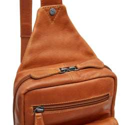 Leather Sling Bag Cognac Turelle