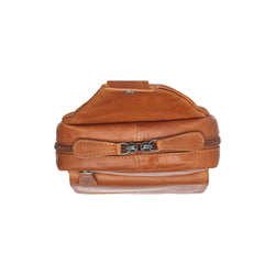Leather Sling Bag Cognac Turelle