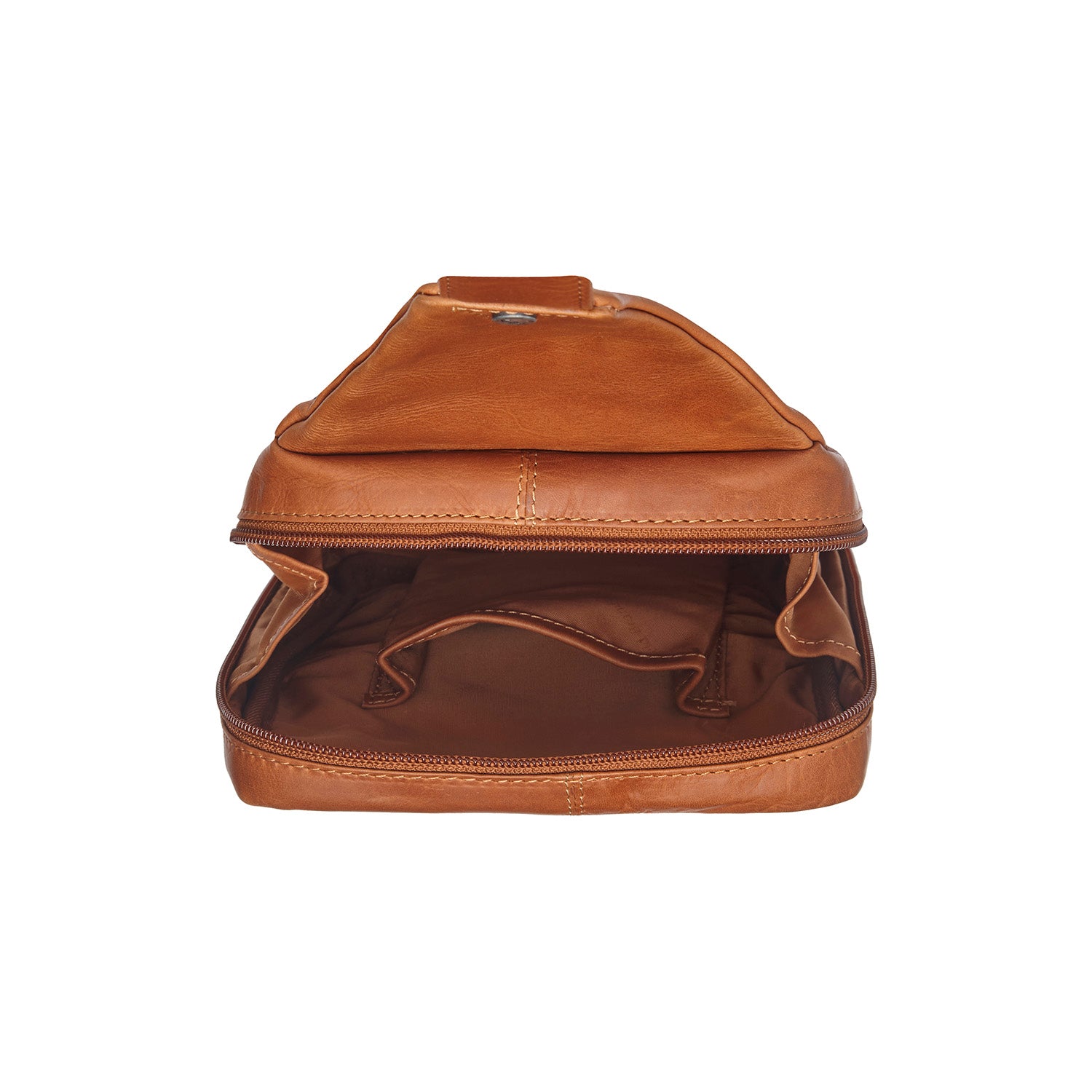 Leather Sling Bag Cognac Turelle
