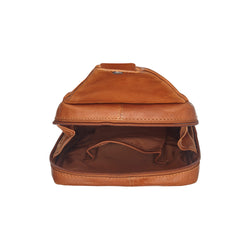 Leather Sling Bag Cognac Turelle
