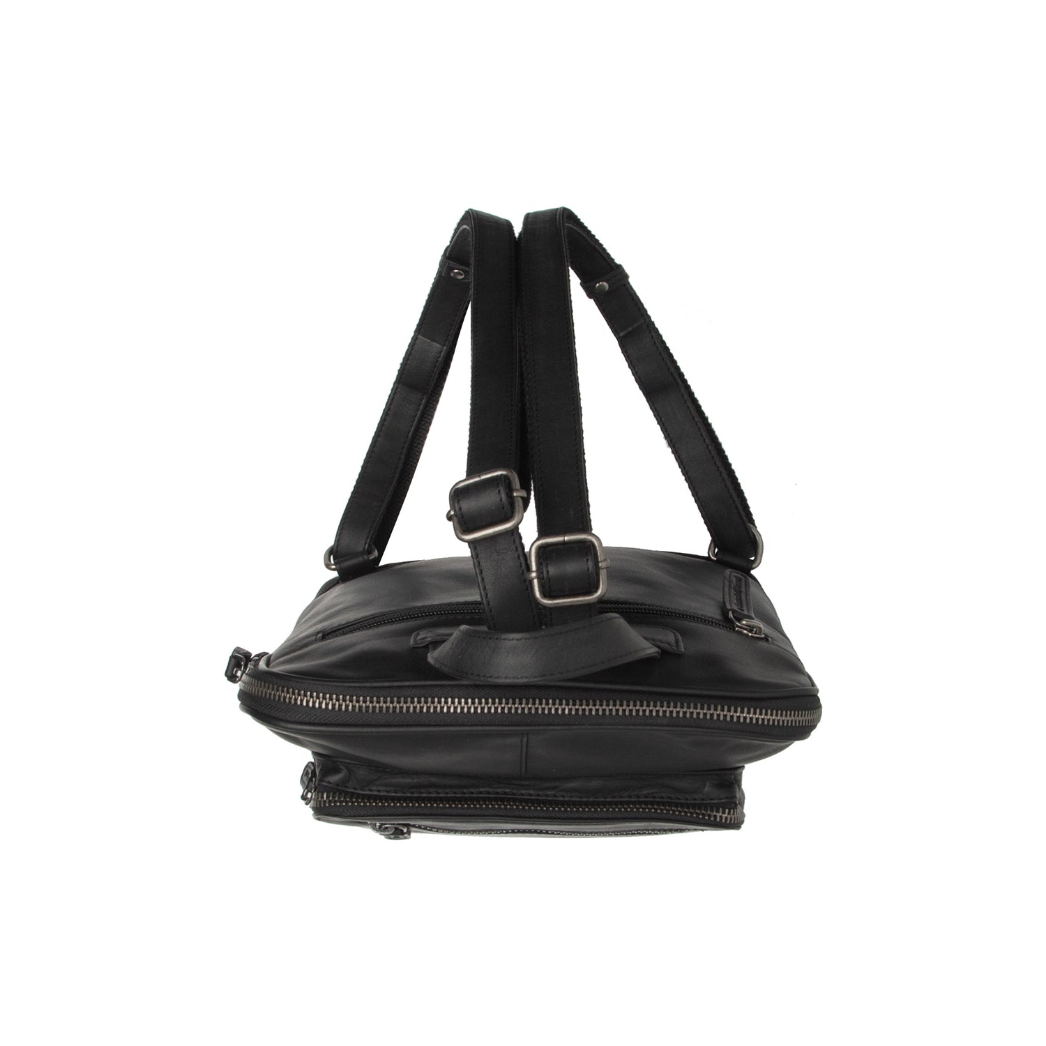 Leather Backpack Black Floran