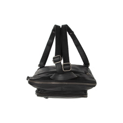 Leather Backpack Black Floran