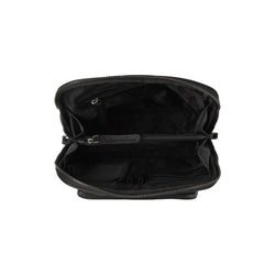 Leather Backpack Black Floran