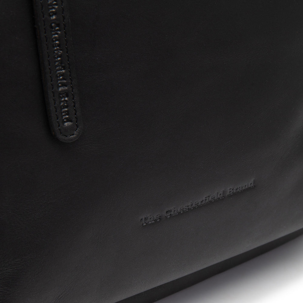 Sac à Dos en Cuir Noir Floran