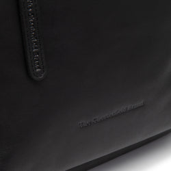 Leather Backpack Black Floran