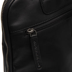 Leather Backpack Black Floran
