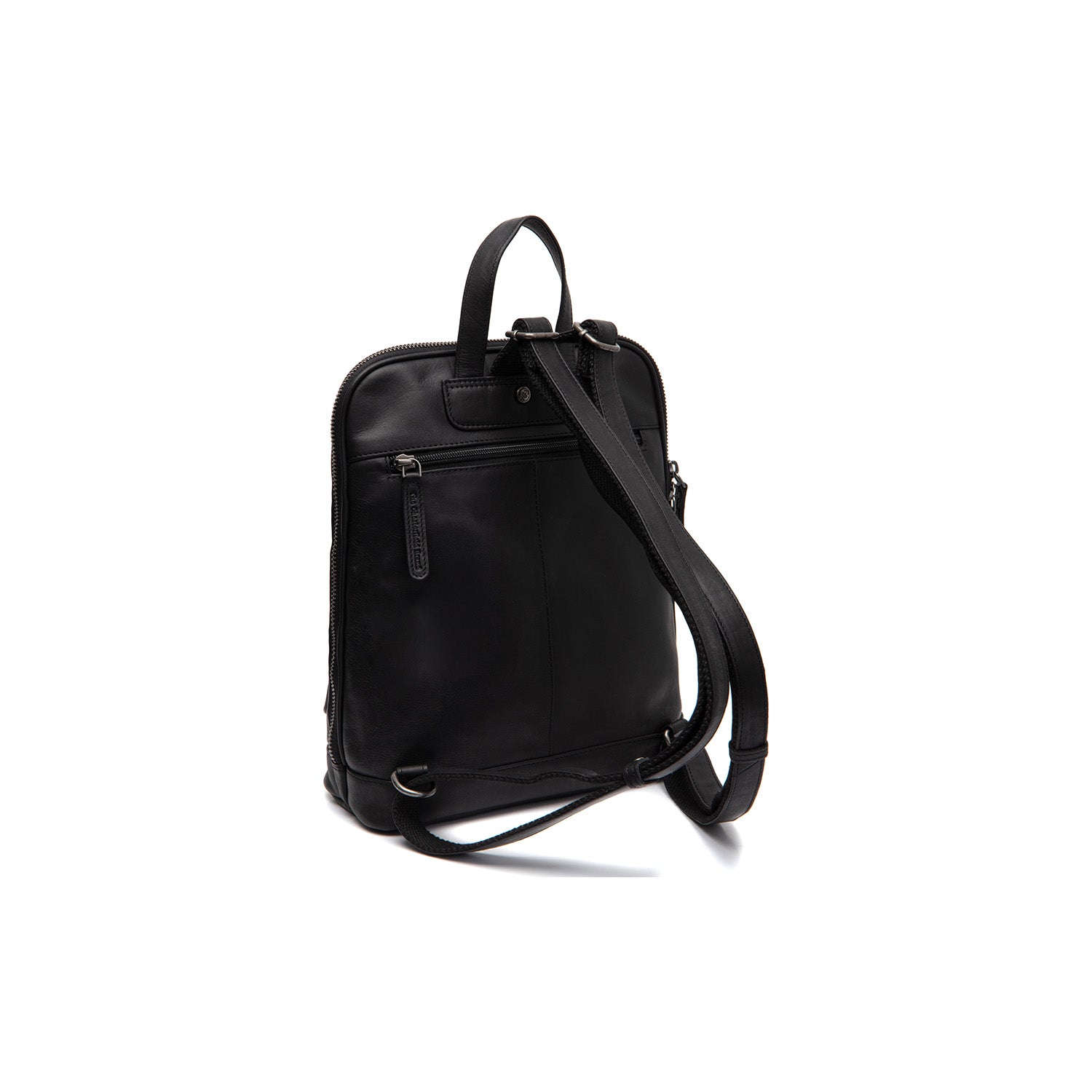 Leather Backpack Black Floran