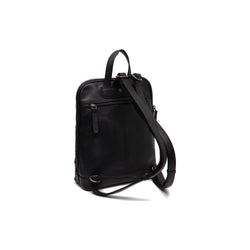 Leather Backpack Black Floran