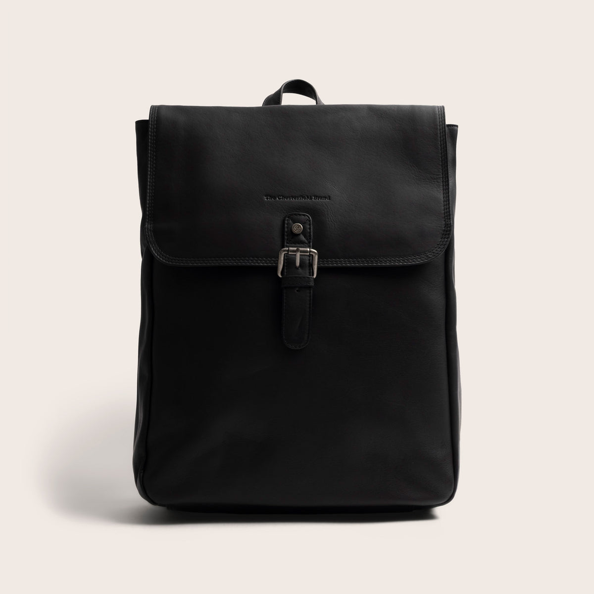 Leder Laptop Rucksack Schwarz Farrow