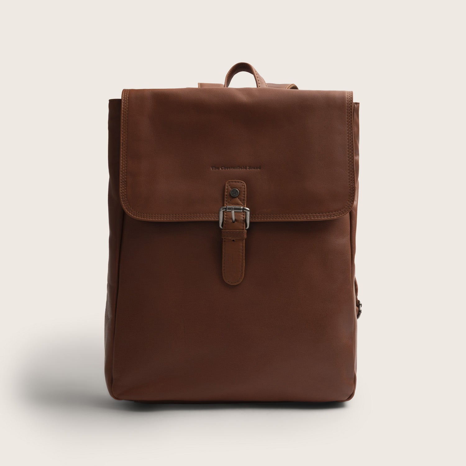 Leder Laptop Rucksack Cognac Farrow