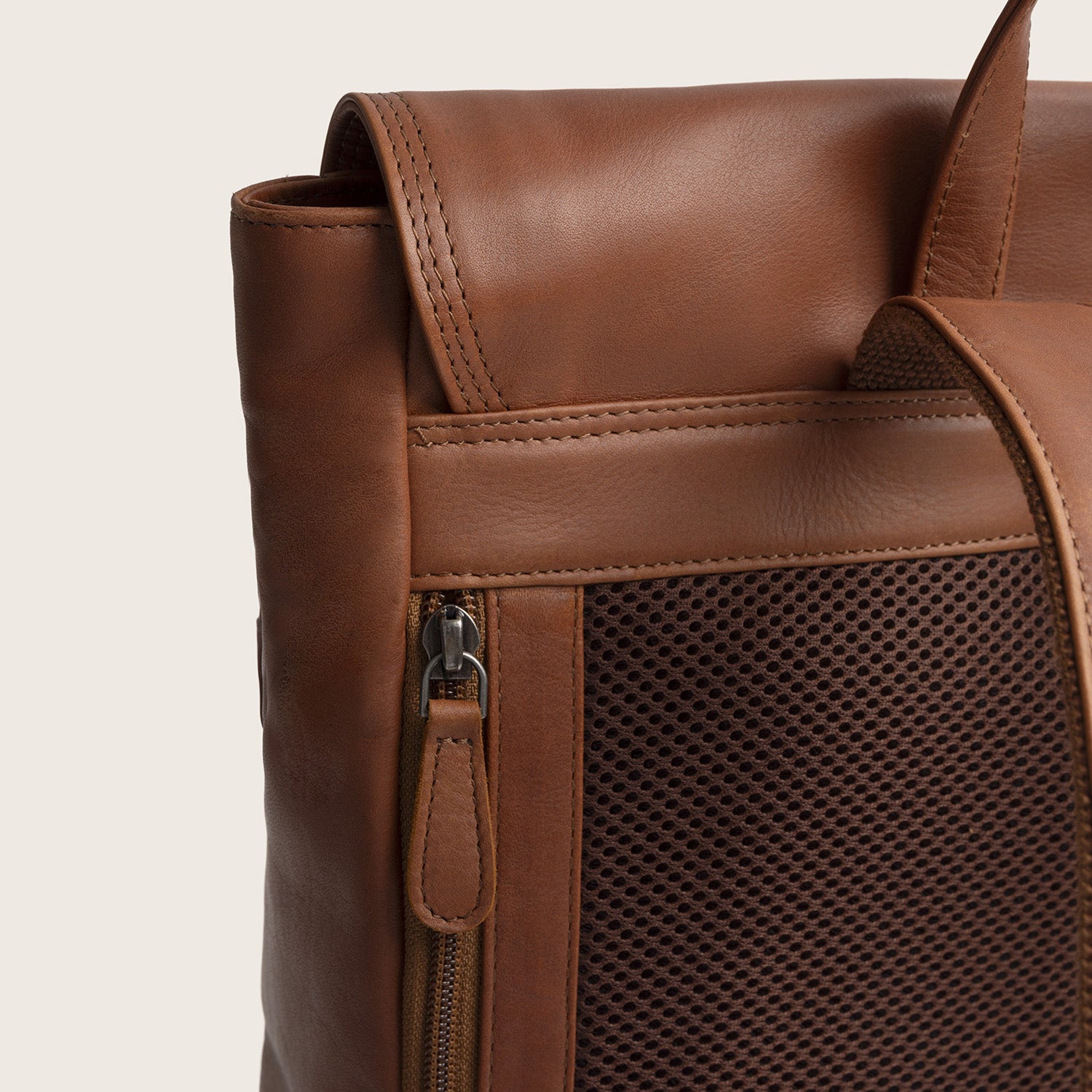 Leder Laptop Rucksack Cognac Farrow