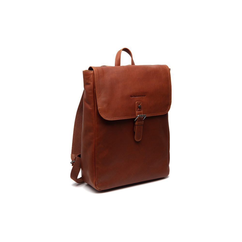 Leather Laptop Backpack Cognac Farrow