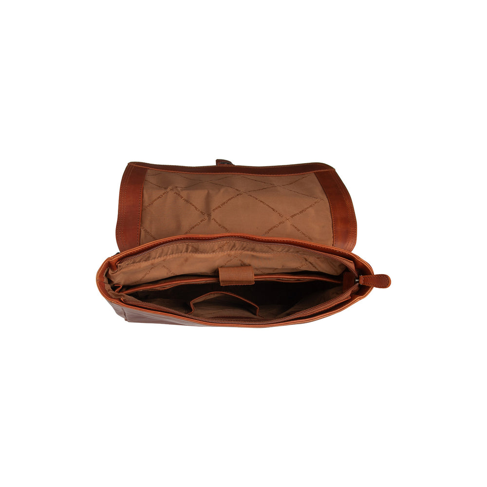 Leather Laptop Backpack Cognac Farrow