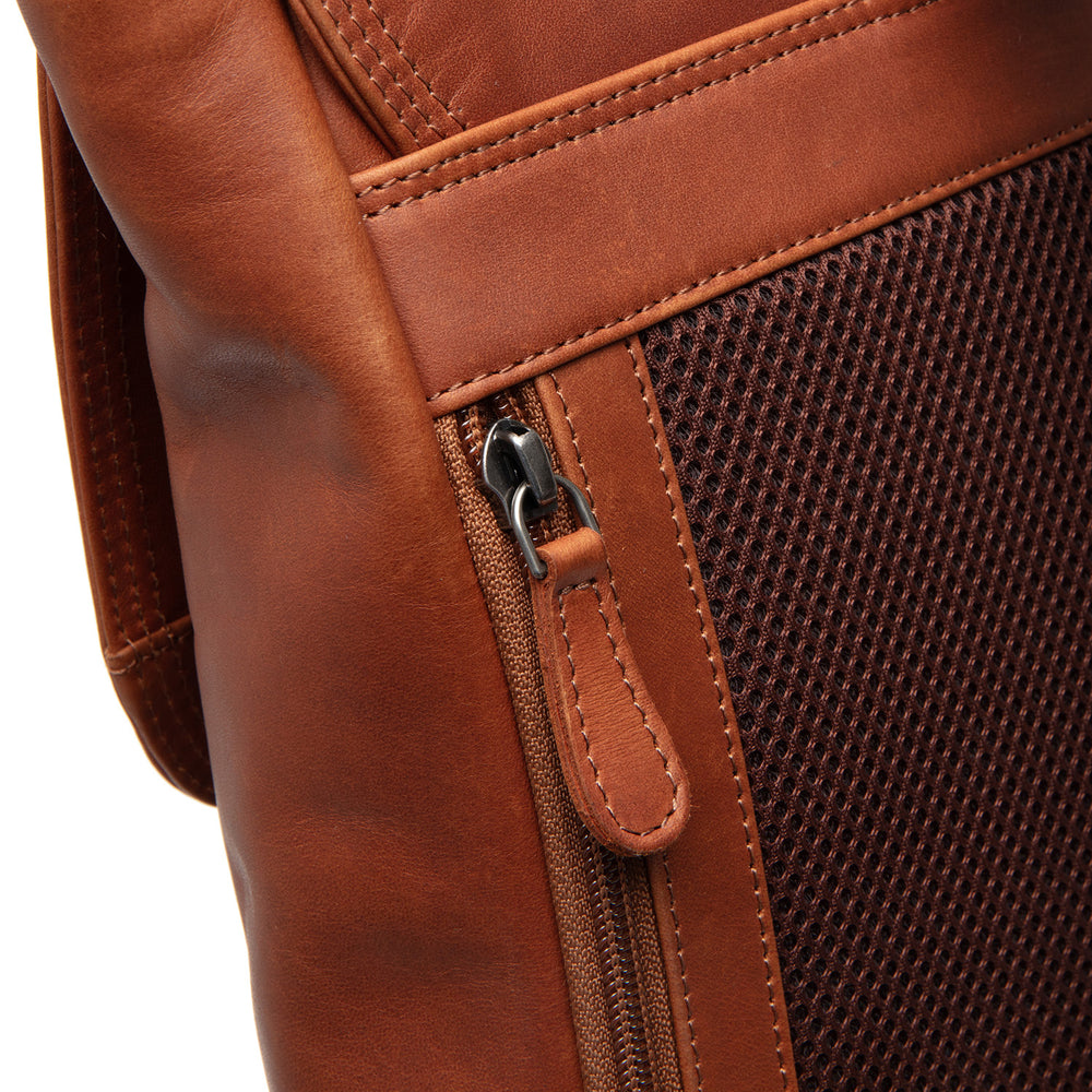Leather Laptop Backpack Cognac Farrow