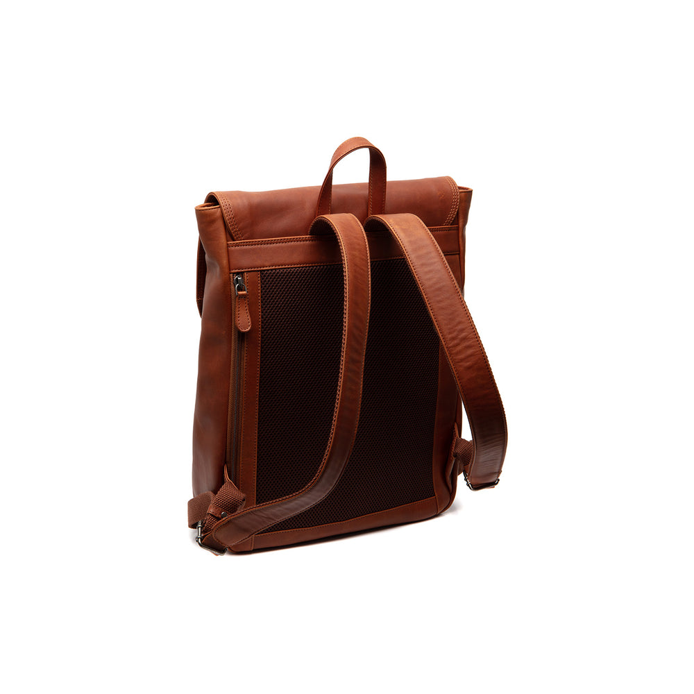 Leather Laptop Backpack Cognac Farrow
